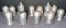 6 Sets of sterling Silver Salt & Pepper Shakers - Mid 20th Century