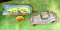 Old Wyandotte Toys Happy Easter Toy Trailer and Old Hubley Toy Car