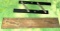 2 Vintage Rulers - 1 is all Brass 18