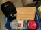 Kitchenware Lot- George Foreman, Silverware Holder, Cookbooks etcs