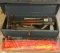 Tool box with tools and Road Hazard Signs