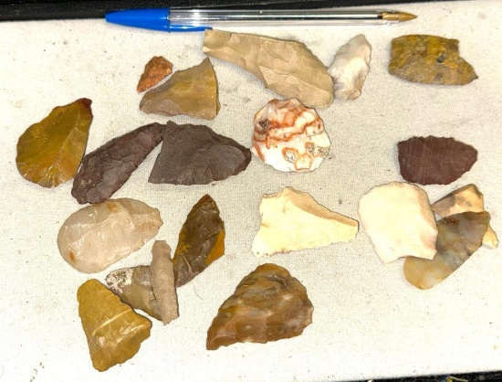 Bag of Knapped Stone Fragments