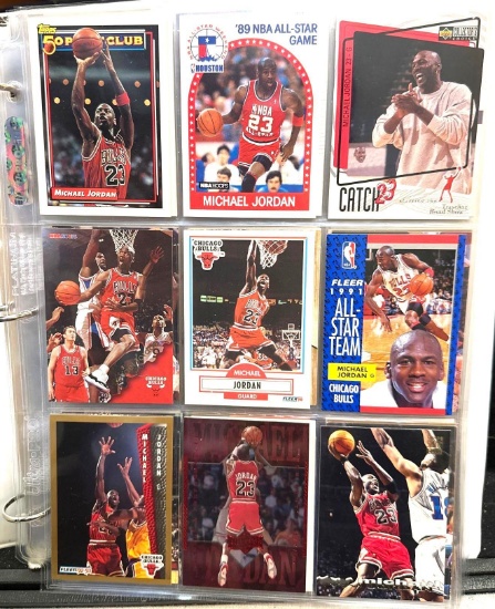 12 Pages of HOF, Stars- Including Michael Jordan, Shaq, Bird, Magic, Barkley & more