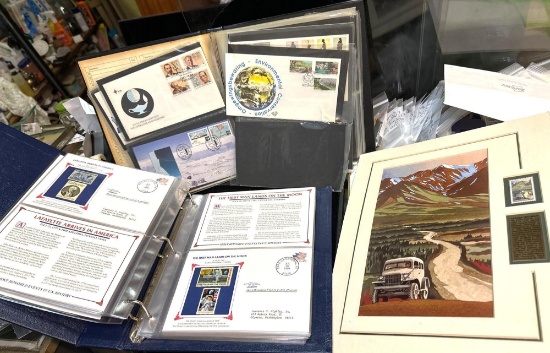 2 Binders of Vtg First Day Cover Stamps