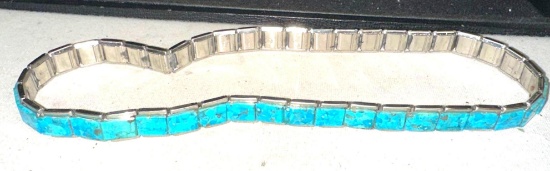 Native American Indian Hat Band with Applied Turquoise
