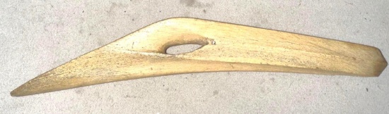 Rare 19th Century Whale Harpoon Shaped like a Birds heads Made from Whale Bone