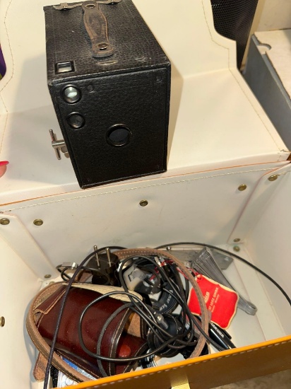 Vintage Box Camera and Accessories