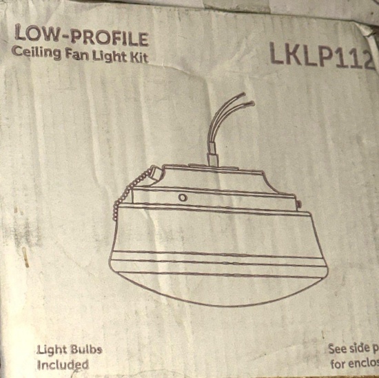 3 NIB Low Profile Ceiling Fan Light Kits