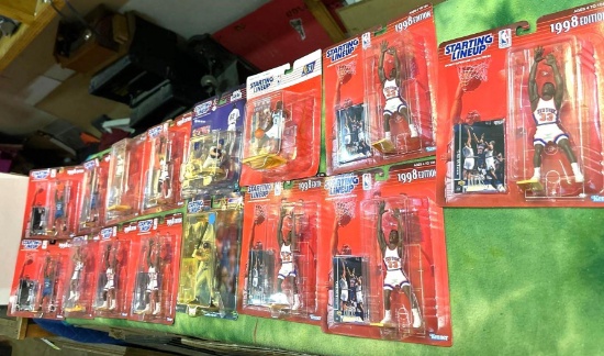 15 New in package Starting Line Up Sports Action Figures from 1990's