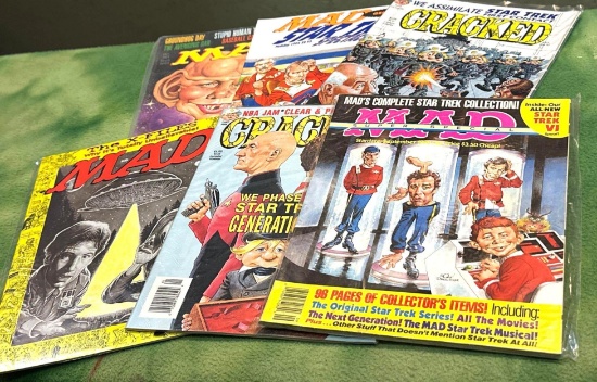 4 Vtg MAD Magazines and 2 Vintage Cracked Magazines