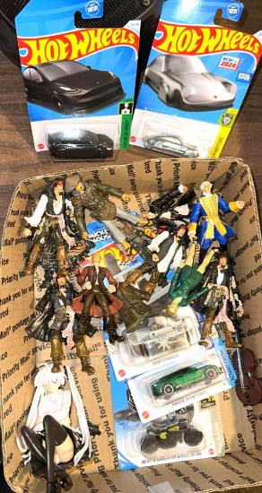 Hot Wheels and Figurines- Anime and Pirates