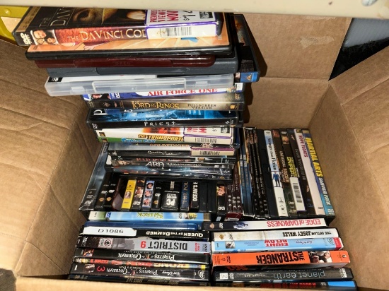 60 Blu Ray/ DVD Lot- Some New Ones