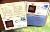 Album Full of 22kt Gold Replicas of United States Stamps