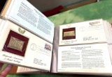 Album Full of 22kt Gold Replicas of United States Stamps