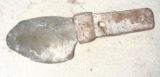 Scarce Old Yupik Eskimo Fleshing Knife with Slate Blade and Bone Handle