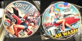 2 Metal Pin Up Girl Signs 8