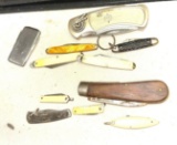 11 Pocket Knives- including some Vintage Ones
