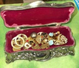 Jewelry box with Assorted Jewelry