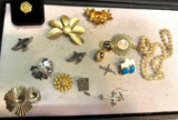 Lot of Vintage Jewelry, Pins etc