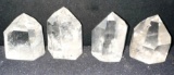 4 Large Samples of Fire & Ice Crackle Quartz Crystal
