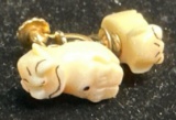 Pair of Billikan Screw Back Earrings