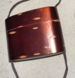 Eskimo Artifact Rosewood Box on a drawstring - For small Trinkets or Medicine