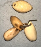 4 Old Yupik Eskimo Ivory Bolos