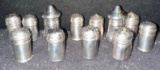 6 Sets of sterling Silver Salt & Pepper Shakers - Mid 20th Century