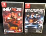 2 Nintendo Switch Video Games- NBA2k20 Game is Sealed
