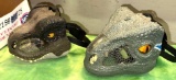 2 Jurassic Park Dino Masks- Roars - working