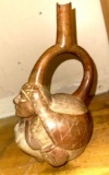 Old Peruvian Bridge Water Jar- Mother & Child Design