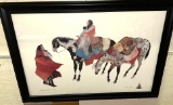 Framed Original Native American Work of Art 