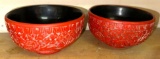 Pair of Chinese Lacquer Ware Bowls