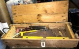 Nice Wood Tool Box with Tools