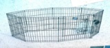 Black E-Coat Exercise Pet Pen; 8 Panels 24