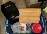 Kitchenware Lot- George Foreman, Silverware Holder, Cookbooks etcs