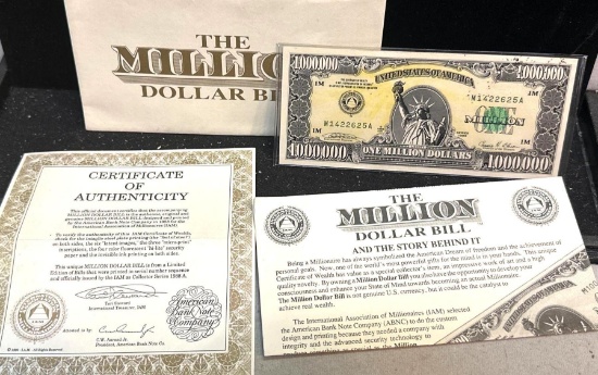 Vintage The Million Dollar Bill