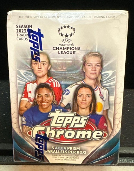New Sealed 2023/24 Topps Chrome UEFA Women's Champions League Trading cards