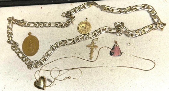 Heavy Gold Plated Necklace, Pendants and more