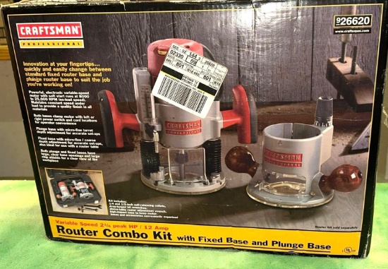 New Craftsman Router Combo Kit