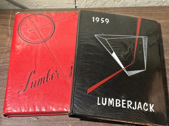 2 Yearbooks from Robert A Long High school 1958 & 1959