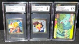 3 Slabbed and Graded Pokemon Cards