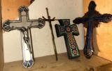 4 Ornate Crosses