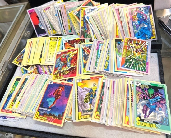 Big Group of 1991 Marvel Trading cards