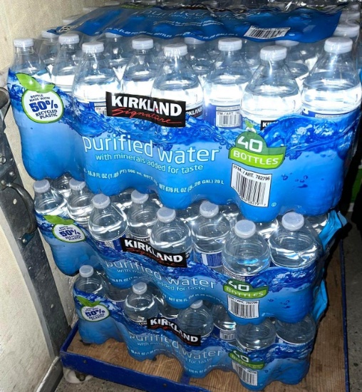3 Cases of Kirkland Signature water- 120 bottles