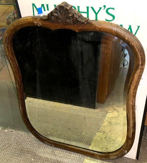 Antique Wood Framed wall Mirror 36" x 25"