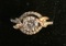 Rhinestone and Black Hills Gold Ring size 8
