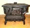 VTG Cast Iron Toy Wood Stove Middle 20th Century
