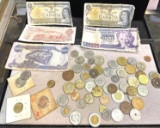 Lot of Foreign Currency and Coins
