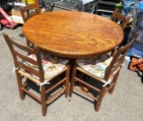 Amish Dining Room table with 4 Chairs